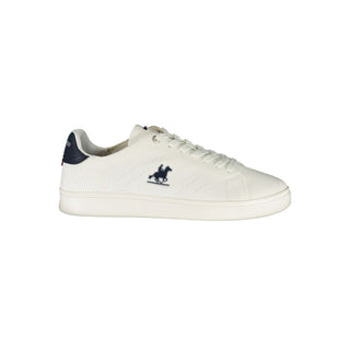Bianco Poliestere Uomo Sneaker