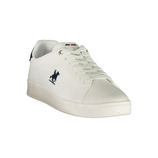 Bianco Poliestere Uomo Sneaker