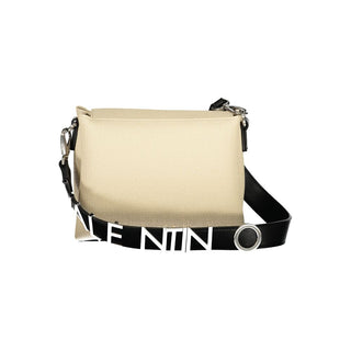 Beige Polyurethane Womens Bag