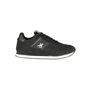 Zapatillas deportivas para hombre de poliéster negro