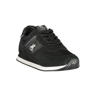 Zapatillas deportivas para hombre de poliéster negro