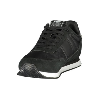 Zapatillas deportivas para hombre de poliéster negro