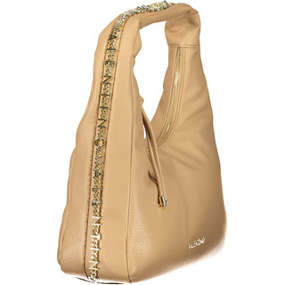 Beige Polyurethane Women's Bag