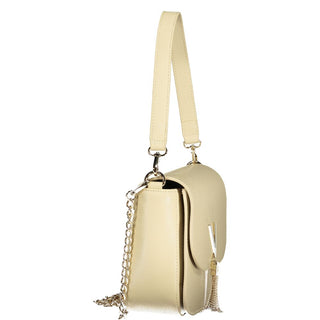 Beige Polyurethane Women's Bag