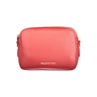 Red Polyurethane Women's Bag