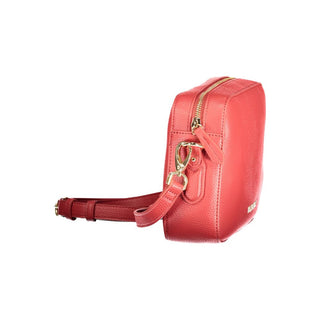 Red Polyurethane Women's Bag