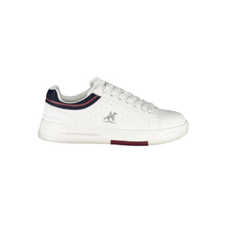 White Polyurethane Men's Sneaker