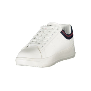 White Polyurethane Men's Sneaker