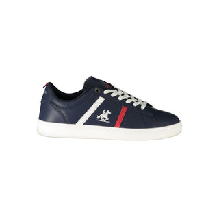 Blue Polyurethane Men's Sneaker