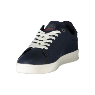 Blue Polyurethane Men's Sneaker