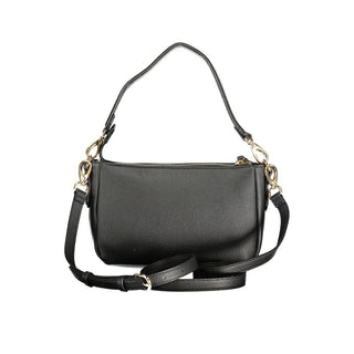 Bolso negro de poliuretano para mujer  