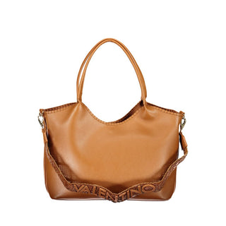 Brown Polyurethane Women's Bag