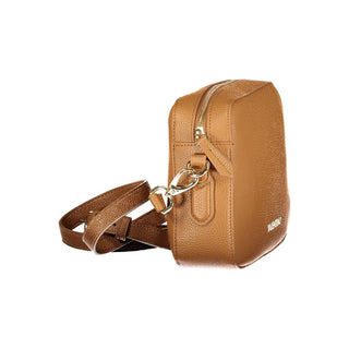 Brown Polyurethane Women Bag