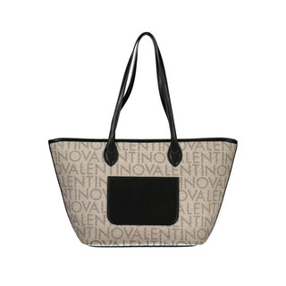 Beige Polyurethan-Damentasche