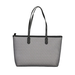 Bolso de mujer de poliuretano negro