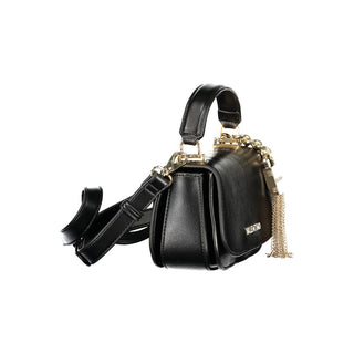 Schwarze Damenhandtasche aus Polyurethan