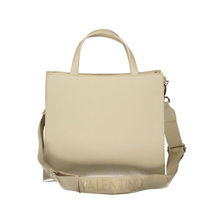 Beige Polyurethane Women's Bag