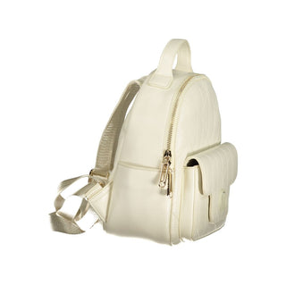 Bianco Polyurethane Women's Backpack