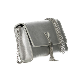 Argento Polyurethane Women's Handbag