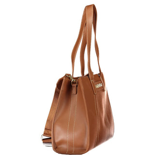 Brown Polyurethane Women's Bag