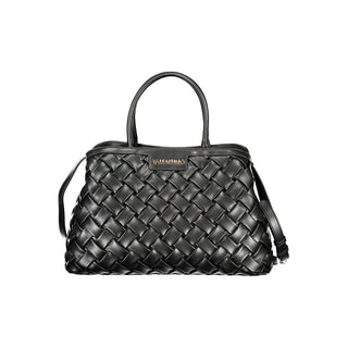 Schwarze Damen-Handtasche aus Polyurethan