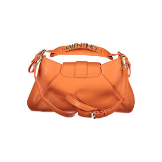 Orange Polyurethane Women's Bag