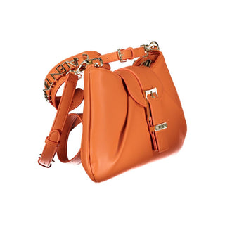 Orange Polyurethane Women's Bag