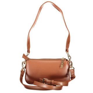 Brown Polyurethane Women's Bag