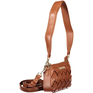 Brown Polyurethane Women's Bag