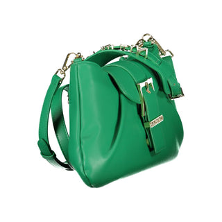 Bolso verde de poliuretano para mujer con correa de hombro ajustable