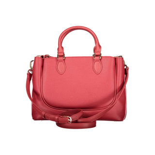 Rote Polyethylen-Handtasche