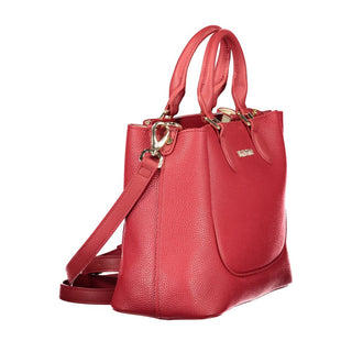 Rote Polyethylen-Handtasche