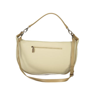 Beige Polyurethane Women's Bag