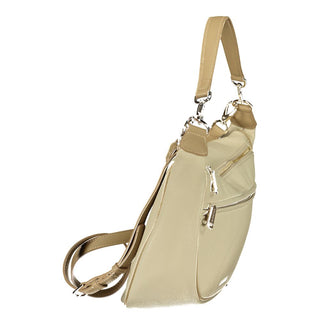 Beige Polyurethane Women's Bag
