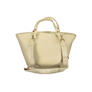 Beige Polyurethane Women's Bag