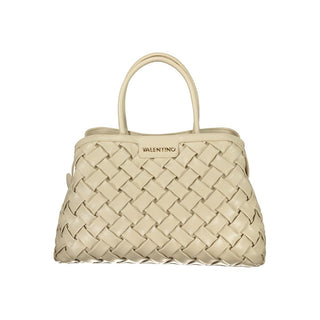 Beige Polyurethane Women's Bag