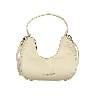 Beige Polyurethane Women's Bag