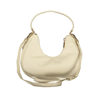 Beige Polyurethane Women's Bag