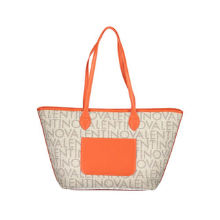 Beige Polyurethane Women's Bag