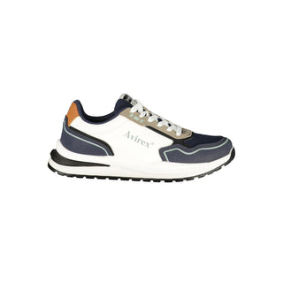 White Polyester Men's Sneaker
