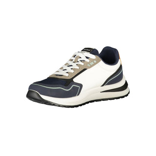 White Polyester Men's Sneaker