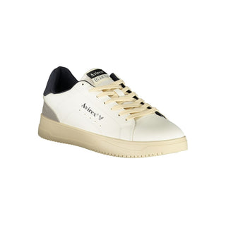 White Polyurethane Men's Sneaker