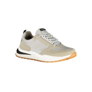 Zapatilla de hombre gris de poliéster