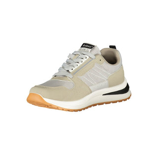 Zapatilla de hombre gris de poliéster