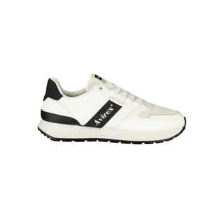 White Polyurethane Men's Sneaker