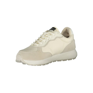 White Polyurethane Men's Sneaker