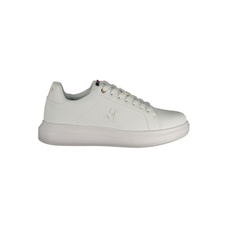 White Polyurethane Men's Sneaker