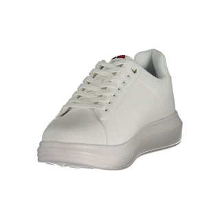 White Polyurethane Men's Sneaker
