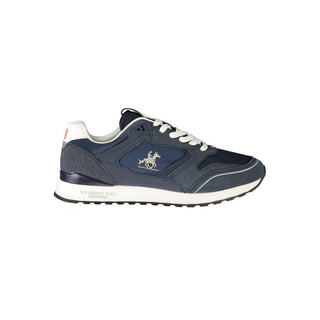 Blue Poliestere Mens Sneaker