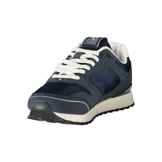 Blue Poliestere Mens Sneaker